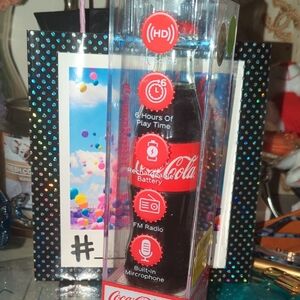 Coca Cola Black & Red Bottle-Shaped Bluetooth Speaker